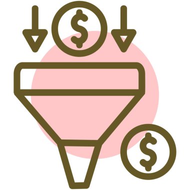 Dolar işareti vektör illüstrasyonu