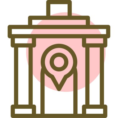 Çizgi film simgesinin vektör çizimi