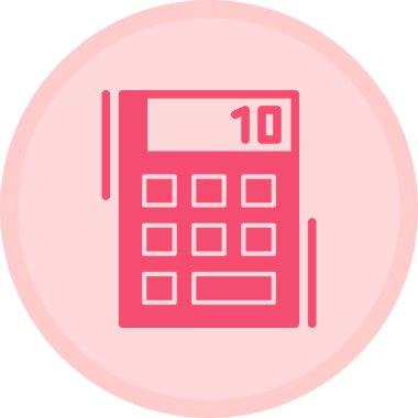 Moda Biçiminde Hesaplayıcı Simgesi İzole Arkaplan