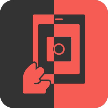 Akıllı telefon. Web simgesi basit illüstrasyon