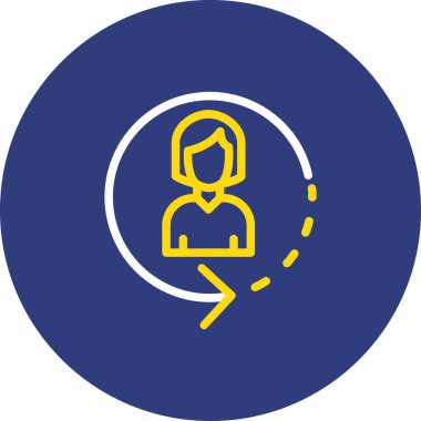 İnsan simgesinin vektör illüstrasyonu