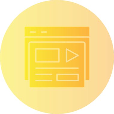 Web ve uygulama simgesinin vektör simgesi