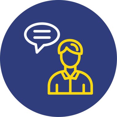 İnsan simgesinin vektör illüstrasyonu