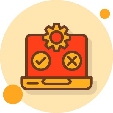 bilgisayar tamir simgesi düz biçiminde