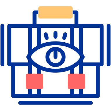 Vizyon. Web simgesi basit illüstrasyon