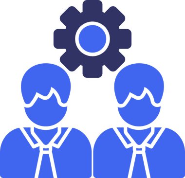 Viteste olan bir grup insanın vektör çizimi