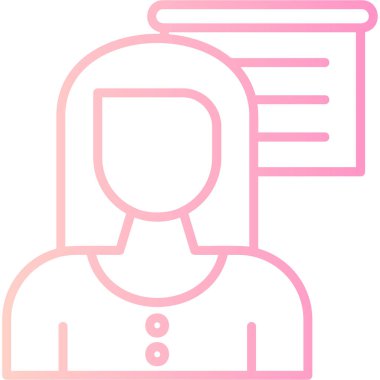 kadın kullanıcı simgesi, vektör illüstrasyonu basit tasarım