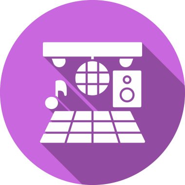 Müzik. Basit web simgesi illüstrasyonu