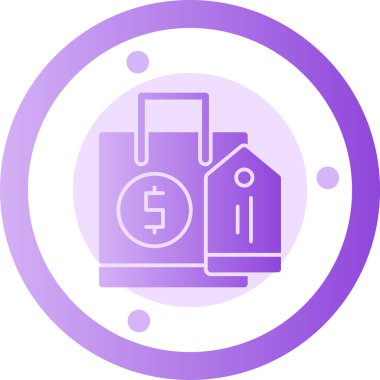 vektör içinde torba simgesi