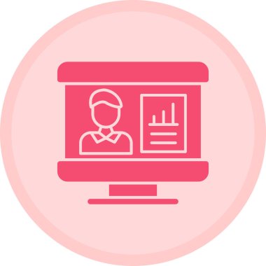 Bilgisayar. Web simgesi basit illüstrasyon