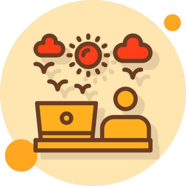 Hava simgesi. Basit vektör çizim