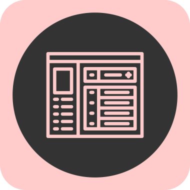 İş simgesinin vektör illüstrasyonu