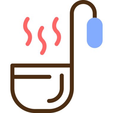 Sıcak kahve. Web simgesi basit illüstrasyon