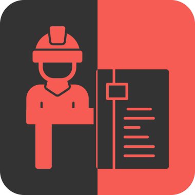 İnşaat işçisinin vektör çizimi