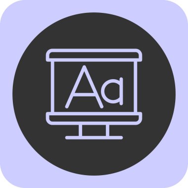 Dijital simgenin vektör modern illüstrasyonu