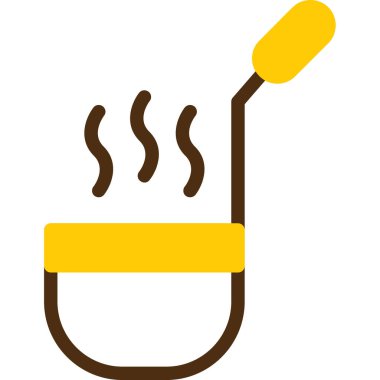 Barbekü ikonu vektör illüstrasyonu