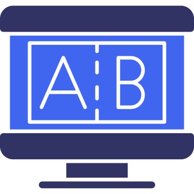 Bilgisayar. Web simgesi basit illüstrasyon