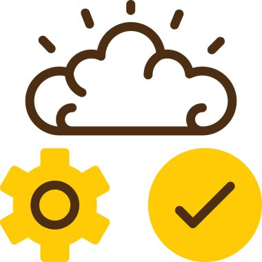 vektör Bulut simgesi illüstrasyonu