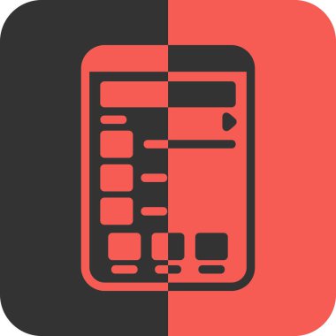 hesap makinesi düz simgesi, vektör, illüstrasyon