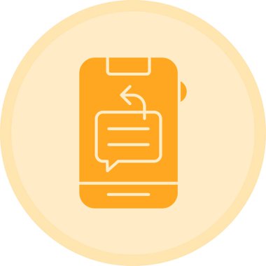 Mobil sohbet kutsal kişilerin resmi, vektör çizim