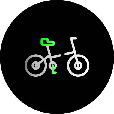 Bisiklet Vektörü simge tasarım şablonu