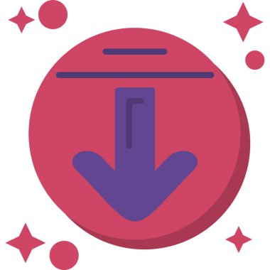 Modern simge sembolünün vektör illüstrasyonu