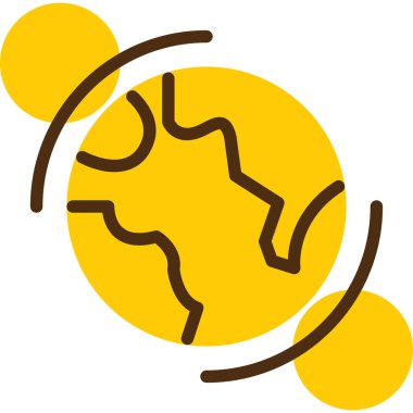 Dünya gezegeninin vektör çizimi