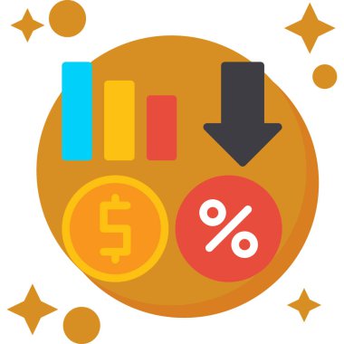 iş büyüme vektörü simgesi düz biçimli