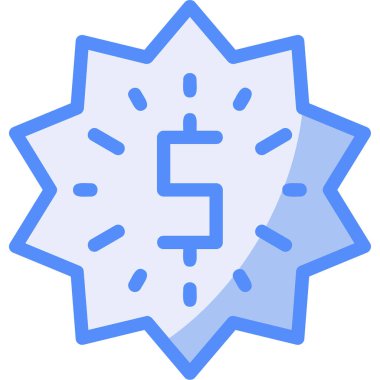 kar Tanesi simgesi vektör çizimi