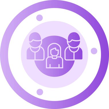 grup insan vektör simgesi modern basit vektör illüstrasyonu