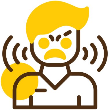 kızgın. Web simgesi basit illüstrasyon