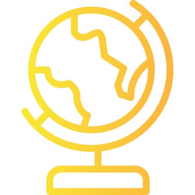 Küre. Web simgesi basit illüstrasyon