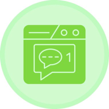 konuşma balonu simgesi, vektör illüstrasyonu