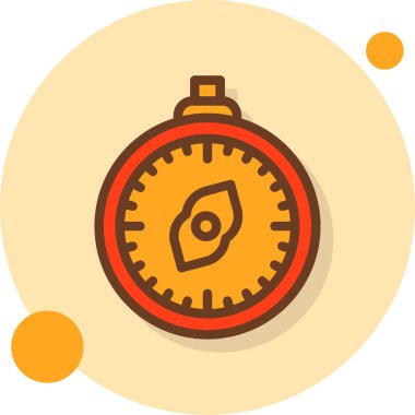 Pusula. Web simgesi basit illüstrasyon