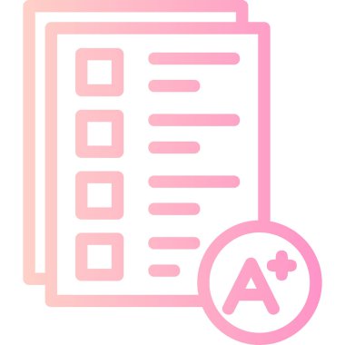 Bir belge simgesinin vektör illüstrasyonu