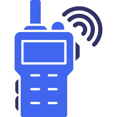 Radyo. Web simgesi basit illüstrasyon