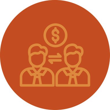 ticari konsept vektör çizim simgesi