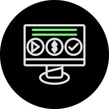 seo modern simgesinin vektör illüstrasyonu