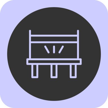 Mobilya simgesinin vektör illüstrasyonu