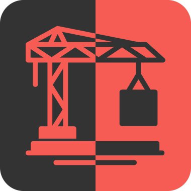 vinç simgesi vektör illüstrasyonu