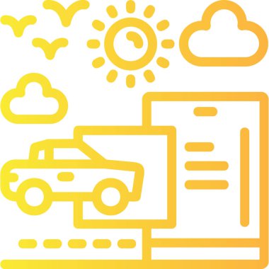 Düz biçimli internet simgesi hesaplama bulutu