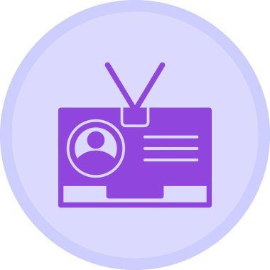 Televizyon. Web simgesi basit tasarım