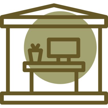 Modern eğitim ikonunun vektör illüstrasyonu