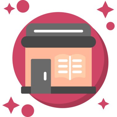 Kitap. Web simgesi basit illüstrasyon