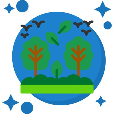 toprak simgesi vektör illüstrasyonu