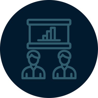 İş ve finans simgesinin vektör illüstrasyonu