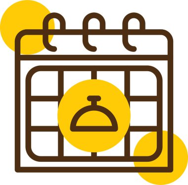 Takvim. Web simgesi basit illüstrasyon