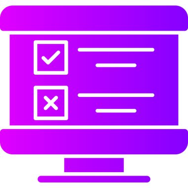 İşaretleme simgesi vektör illüstrasyonunu kontrol et