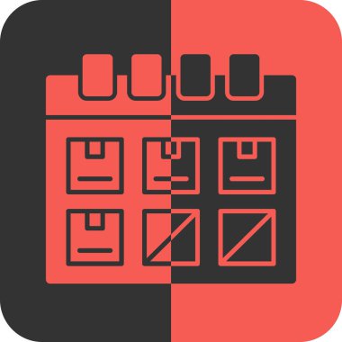 Takvim simgesi beyaz arkaplanda izole edildi