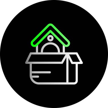 ev simgesi, vektör illüstrasyonu